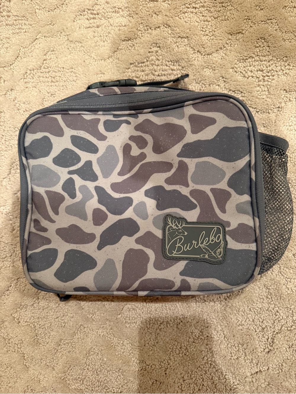 BURLEBO Gray Camo Men's Lunch Bag (insulated)